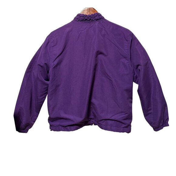 Athletech Womens‎ Lightweight Purple Zip-Up Jacket Smocked Accents Size XL - Picture 2 of 15